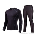 Comfortabele compressie Lange mouw Men Gym Draag sportkleding